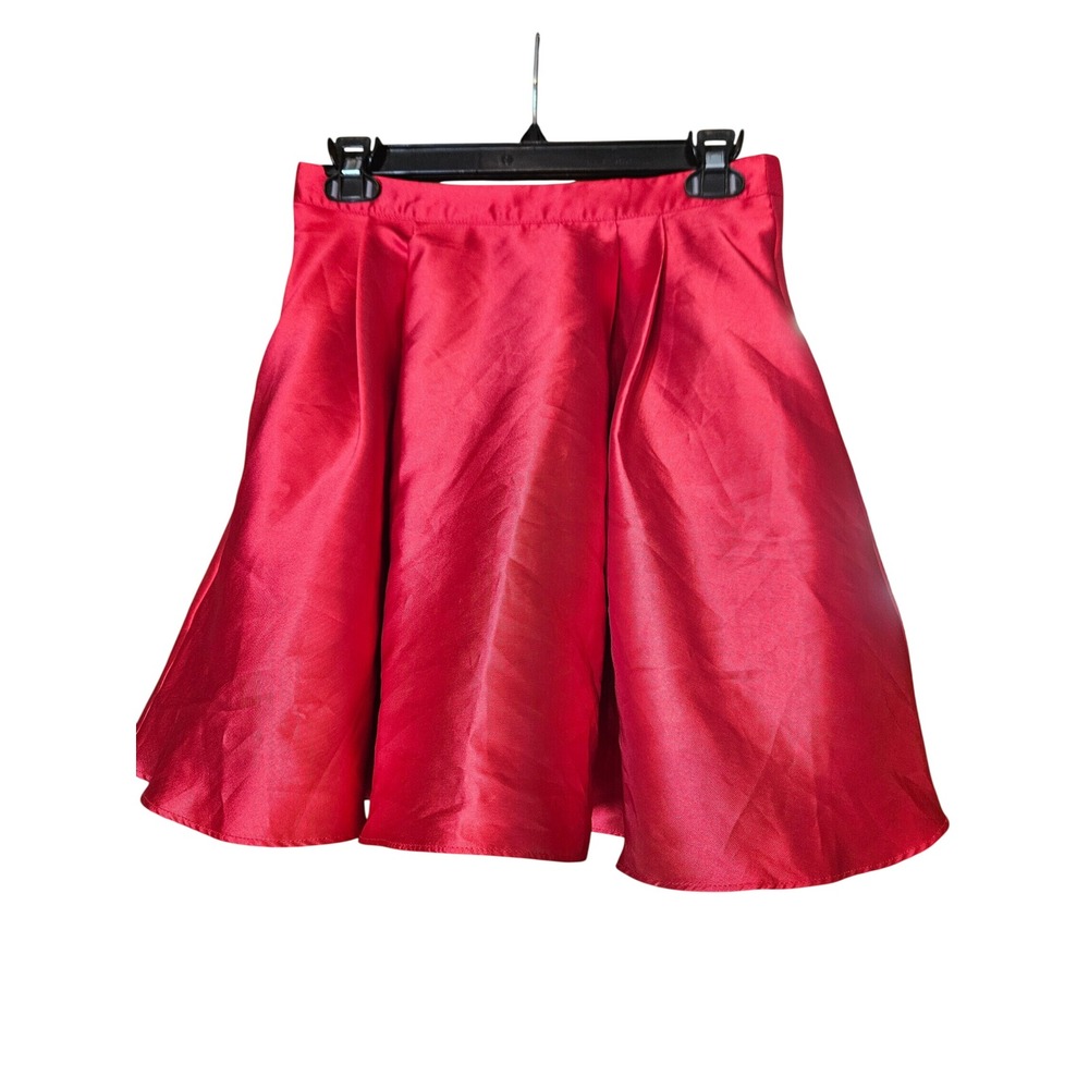 B. Darlin Red party Mini Skirt with Pockets and Tulle Lining Size 7/8